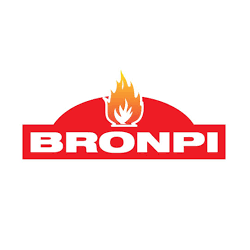 Left glazed corner wood insert Bronpi Paris 90-EI Vision 14kW with turbine