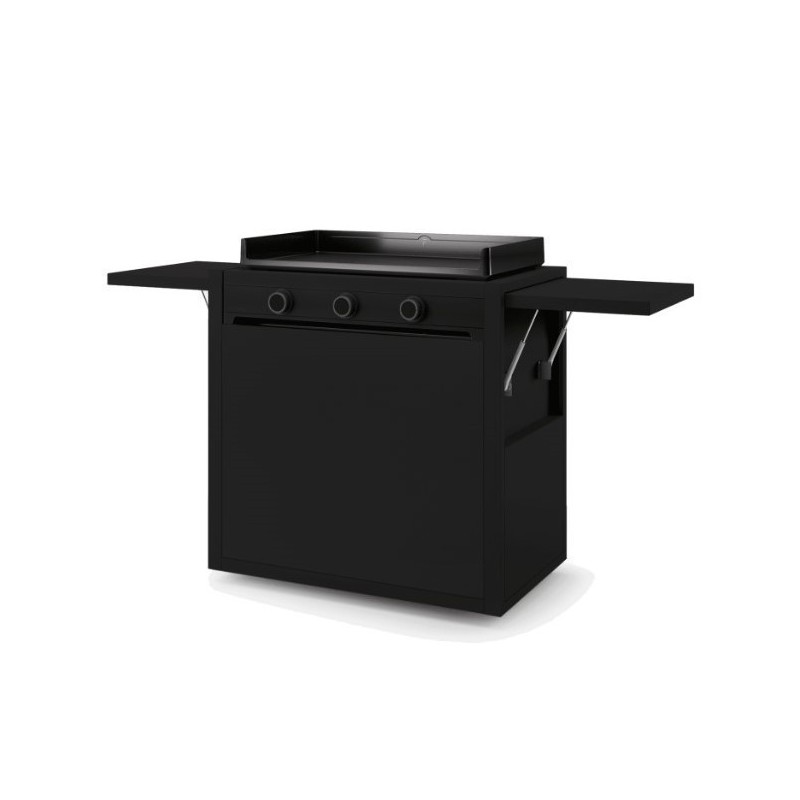 Chariot Modern Noir 75 Forge Adour pour plancha.