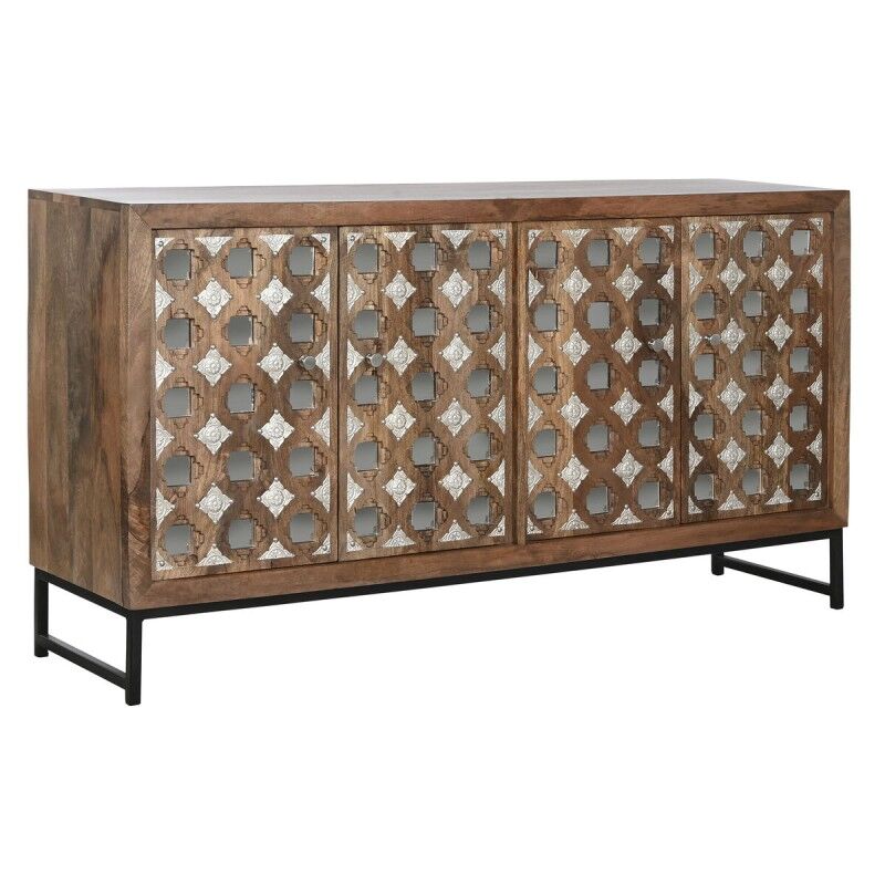 Credenza Home ESPRIT Marrone Nero Argentato 150 x 38 x 80 cm Credenza Home ESPRIT Marrone Nero Argentato 150 x 38 x 80 cm