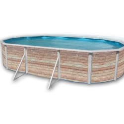 Piscine hors sol TOI Pinus ovale 640x366xH120 avec kit complet