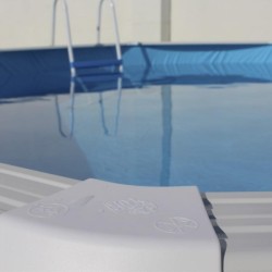 Piscine hors sol TOI Magnum ovale 550x366xH132 Compact Blanc