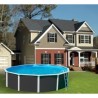 Above ground pool TOI Magnum round 460x132 Anthracite with safety ladder