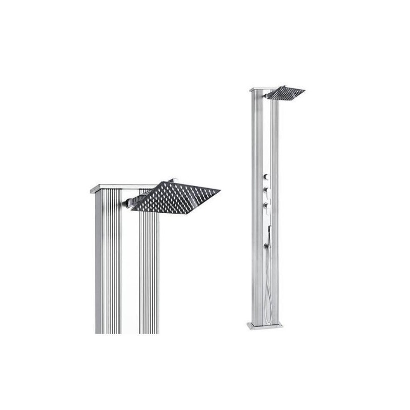 DouchDouche Hybride Dada Formidra Aluminium inox 40L avec douchette