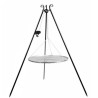 Viking King Brasero y Trípode 80cm con Parrilla de Acero Inoxidable