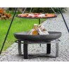 Viking King Brasero y Trípode 80cm con Parrilla de Acero Inoxidable