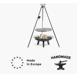 Brazier and Tripod Port Cook King 100cm with Stainless Steel Grill