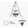 Kohlenbecken und Stativ Port Cook King 100cm mit Edelstahlgrill