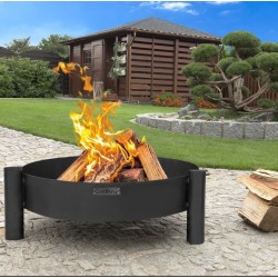 Viking King Brasero y Trípode 80cm con Parrilla de Acero Inoxidable