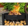 Viking King Brasero y Trípode 80cm con Parrilla de Acero Inoxidable