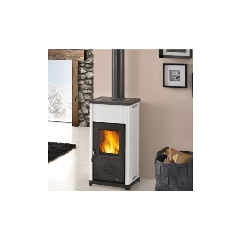 Poêle à bois Nordica Extraflame Tea 6.6kW blanc