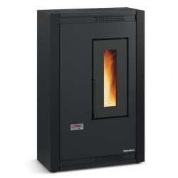 Stufa a pellet ventilata stretta La Nordica Extraflame Luisella 5kW Nero