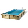 Piscine Bois Ubbink Azura 250x450 H126cm Liner bleu