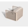 Poltrona lounge Vondom The Factory alluminio Ecru