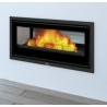 Holzeinsatz Bronpi Cairo 90-D Double Face Vision 14kW mit Lufteinlass