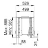 Holzeinsatz Bronpi Cairo 90-D Double Face Vision 14kW mit Lufteinlass