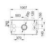 Holzeinsatz Bronpi Cairo 90-D Double Face Vision 14kW mit Lufteinlass