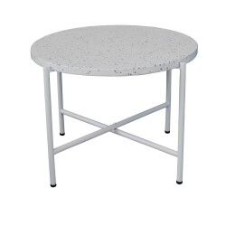 Bijzettafel Terrazzo Wit 60 x 60 x 45 cm