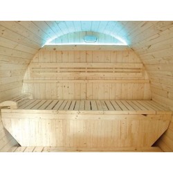Sauna extérieur Gaïa Luna 6 places Holl’s en Epicea