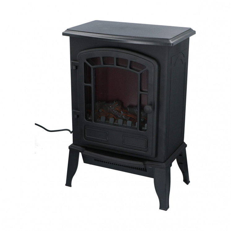 Cheminée murale électrique décorative Classic Fire Torino Noir 2000 W 56,5 x 24 x 38 cm