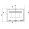 Ferlux Teide 80 Panoramic 9.6 kW Turbo Ventilated Wood Burning Insert