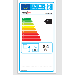 Caminetto a legna Ferlux Teide 90 Panoramic 11 kW Turbo Ventilato
