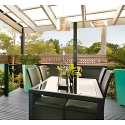 Heliosa HD 77 Radiant 2000W Heater Radio Remote Control White.