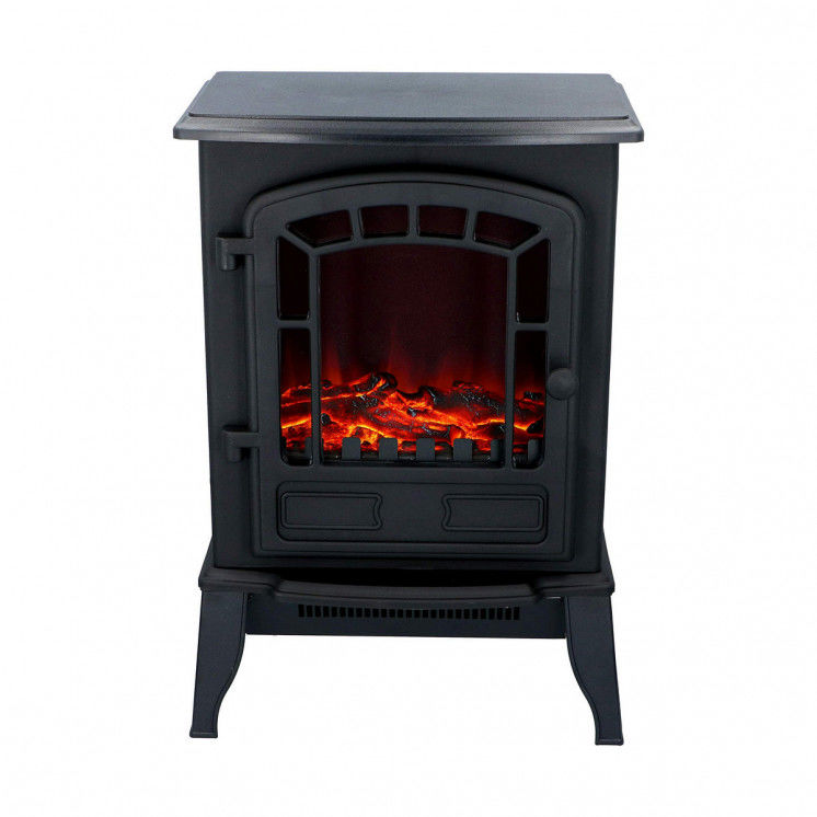 Camino Elettrico Decorativo da Parete Classic Fire Torino Nero 2000 W 56,5 x 24 x 38 cm