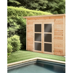 Abrigo Log Poolhouse 28mm Bahia Habrita 10m2