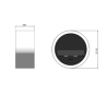 Infire Incyrcle Bioethanol Fireplace with Glass 2 kW White