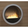 Infire Incyrcle Bioethanol Fireplace with Glass 2 kW White