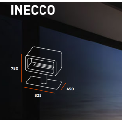 Infire Incyrcle Bioethanol Fireplace with Bracket 2 kW White