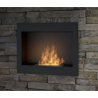 SIMPLEfire Frame 600 Bioethanol Fireplace Black with 1 Window