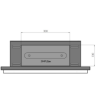 SIMPLEfire Frame 600 Bioethanol Fireplace Black with 1 Window