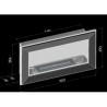 SIMPLEfire Frame 900 Chimenea de Bioetanol Negro con 1 Ventana