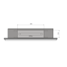 SIMPLEfire Frame 900 Chimenea de Bioetanol Negro con 1 Ventana