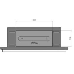 SIMPLEfire Frame 550 Chimenea de Bioetanol Negro con 1 Ventana