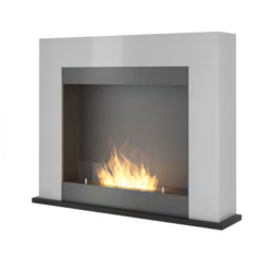 SIMPLEfire Portal1 Chimenea de Bioetanol Blanco con 1 Ventana
