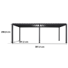 Pergola Bioclimatica Elettrica Strisce LED in Alluminio 18 m2