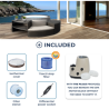 Spa portátil NetSpa VITA PREMIUM 6 plazas con mobiliario