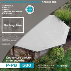 Copertura invernale 6x3 rettangolare per piscina in legno BWT myPOOL