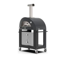 Alfa Cart Base for Moderno 3 Pizza Oven on Wheels Black