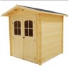 Garden Shed Loire Solid Wood 2x2m 4 m2 Habrita Log 28mm