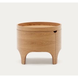 Table de Chevet bois frêne rond 55 Ovia VeryForma