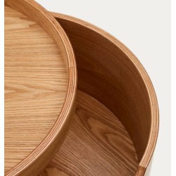 Table de Chevet bois frêne rond 55 Ovia VeryForma