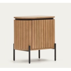 Comodino ovale in legno di mango 55 Cial VeryForma