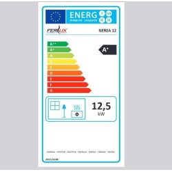 Poêle à Granulés Ferlux Nerea 12 kW marron vintage