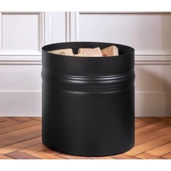 Range-bûches Lutèce Noir Dixneuf Design