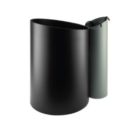 Range-bûches et Serviteur Aurore Noir et Vert Sauge Dixneuf Design