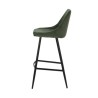 Lot de 2 Chaises Plan de Travail Velours Vert et Métal Ari VeryForma