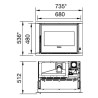 Insert à granulés Comfort P70 Air H49 La Nordica Extraflame 8kW